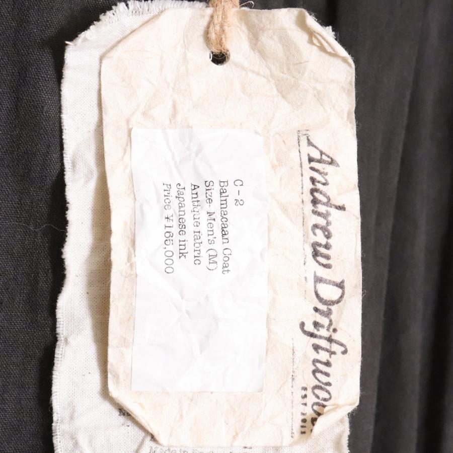 ANDREW DRIFTWOOD C-2 Balmacaan Coat Mサイズ チャコールグレー