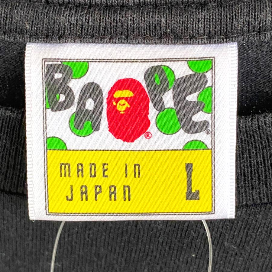 A BATHING APE × KAWS Originalfake 5周年記念カレッジロゴTシャツ サイズL ブラック アベイシングエイプ カウズ 半袖｜graiz｜08