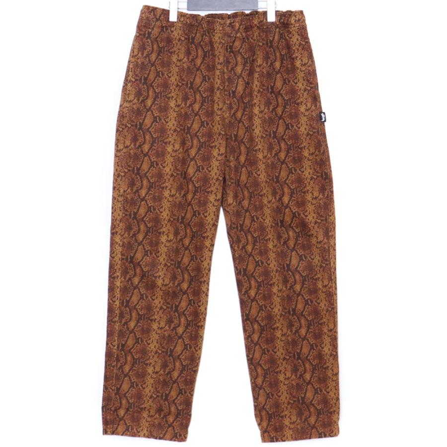 STUSSY Python Beach Pants Lサイズ ブラウン ステューシー
