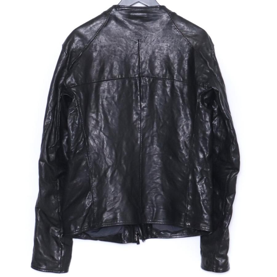 INCARNATION HORSE LEATHER NO COLLAR MOTO LINED Mサイズ ブラック 