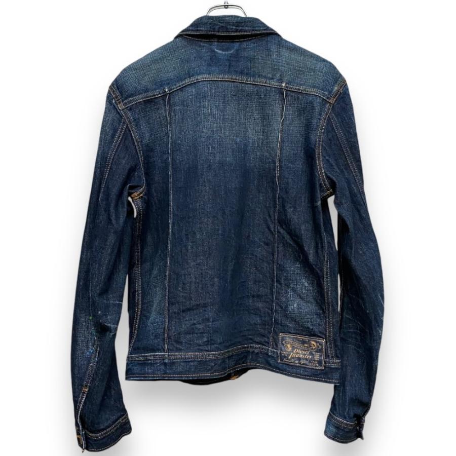 DIESEL JUZICON GIACCA ヴィンテージ加工 ペイントデニムジャケット M 