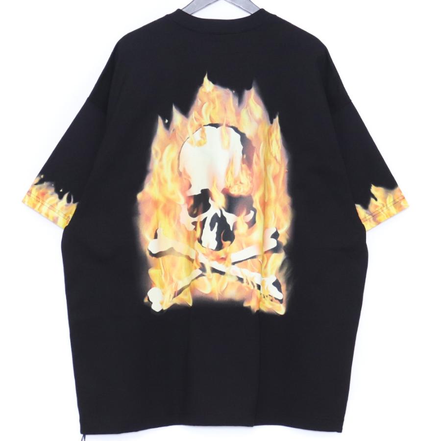 未使用 MASTERMIND JAPAN FIRE SS TEE BLACK Mサイズ ブラック MW24S12 