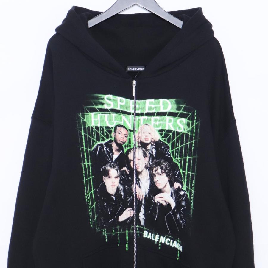 BALENCIAGA スピードハンターズジップアップパーカー Sサイズ ブラック