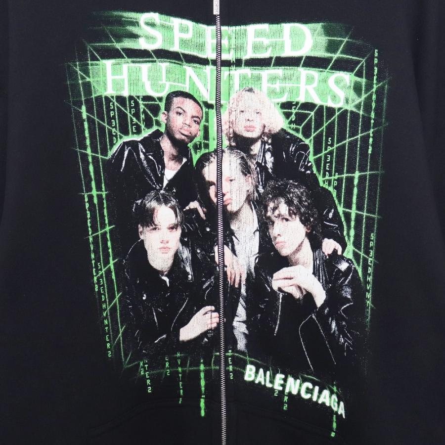 BALENCIAGA スピードハンターズジップアップパーカー Sサイズ ブラック