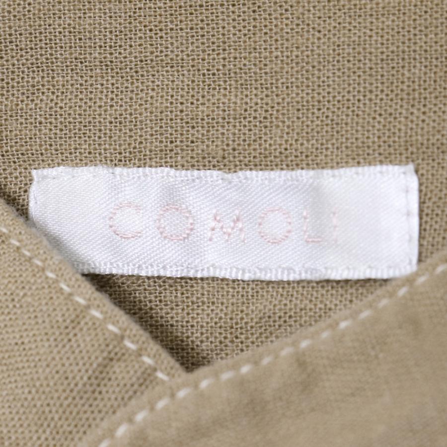 COMOLI ベタシャン プルオーバーシャツ サイズ1 カーキ R01 COMOLI ベタシャン プルオーバーシャツ サイズ1 カーキ R01