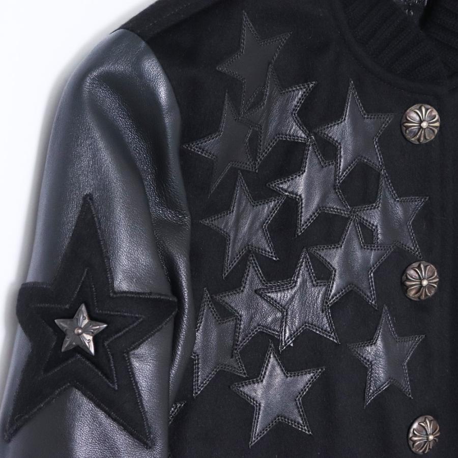 CHROME HEARTS LETTERMAN STAR クロスボールボタンスターレザー