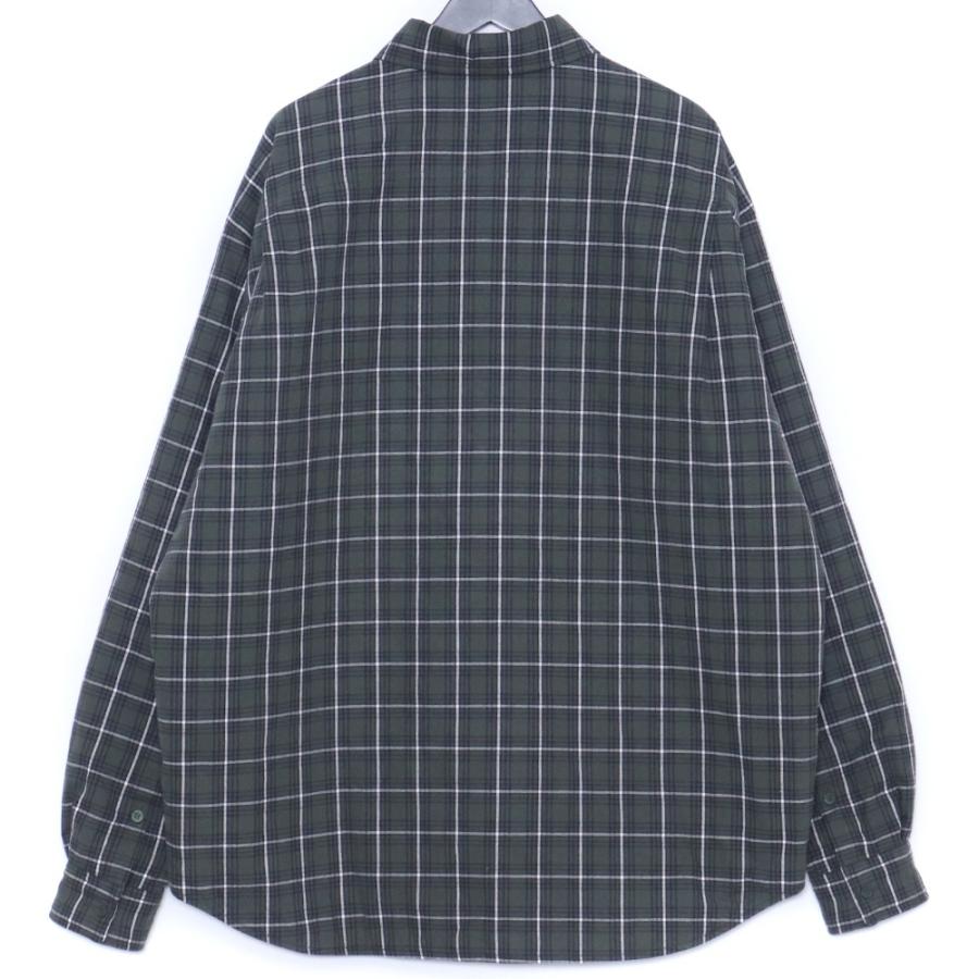 BALENCIAGA チェック柄オーバーサイズパデット中綿長袖シャツ
