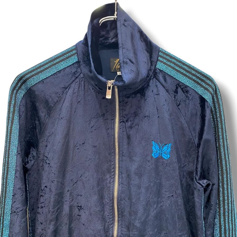 NEEDLES 26SS L.H.P Exclusive Track Jacket C/PE Velour Navy Sサイズ