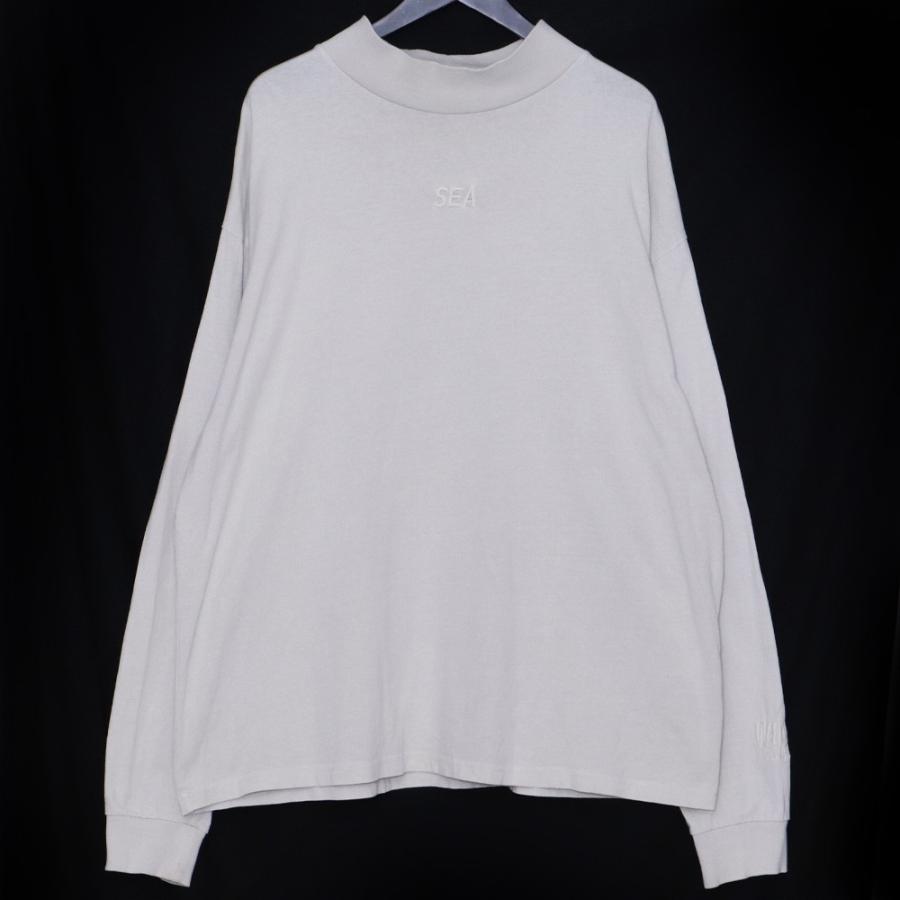 WIND AND SEA モックネック ロングスリーブTシャツ XLサイズ ベージュ