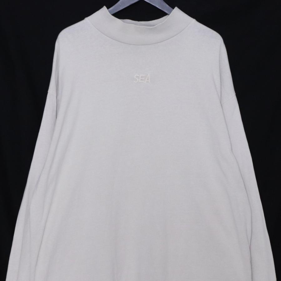 WIND AND SEA モックネック ロングスリーブTシャツ XLサイズ ベージュ