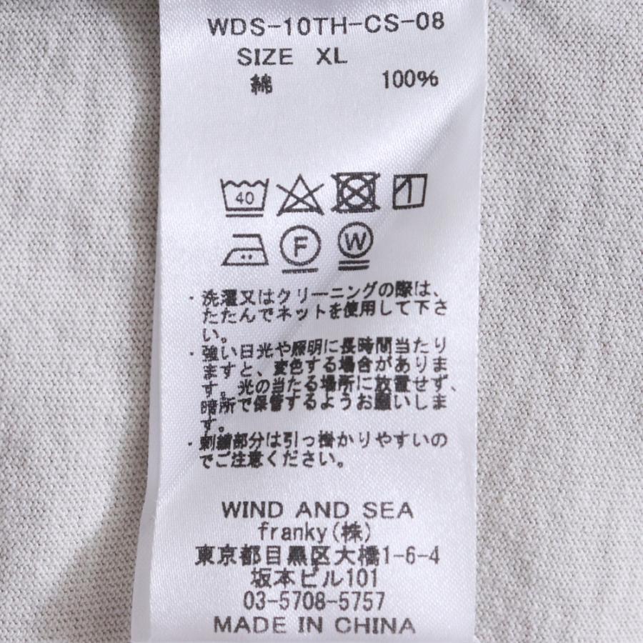 WIND AND SEA モックネック ロングスリーブTシャツ XLサイズ ベージュ