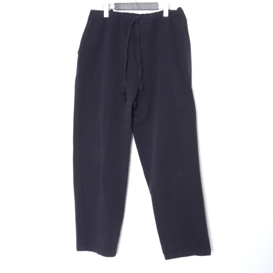 comoli 23aw 製品染ドローストリングパンツ Navy size2｜ファッション  
