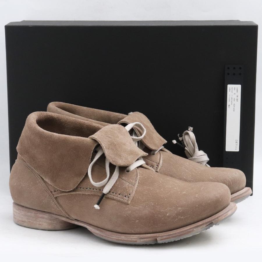 27cm相当 DEVOA Ankle Shoes KUDU Leather サイズ42 ホワイトグレー FW 