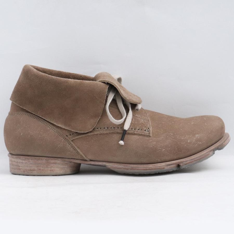 27cm相当 DEVOA Ankle Shoes KUDU Leather サイズ42 ホワイトグレー FW 