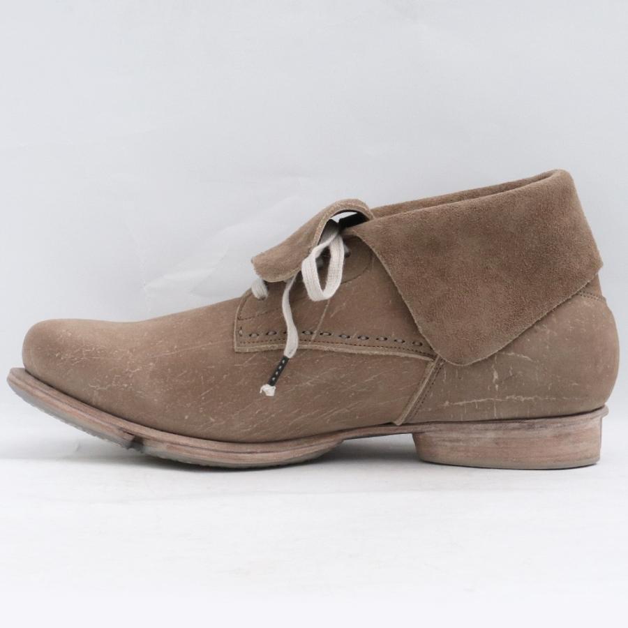 27cm相当 DEVOA Ankle Shoes KUDU Leather サイズ42 ホワイトグレー FW 