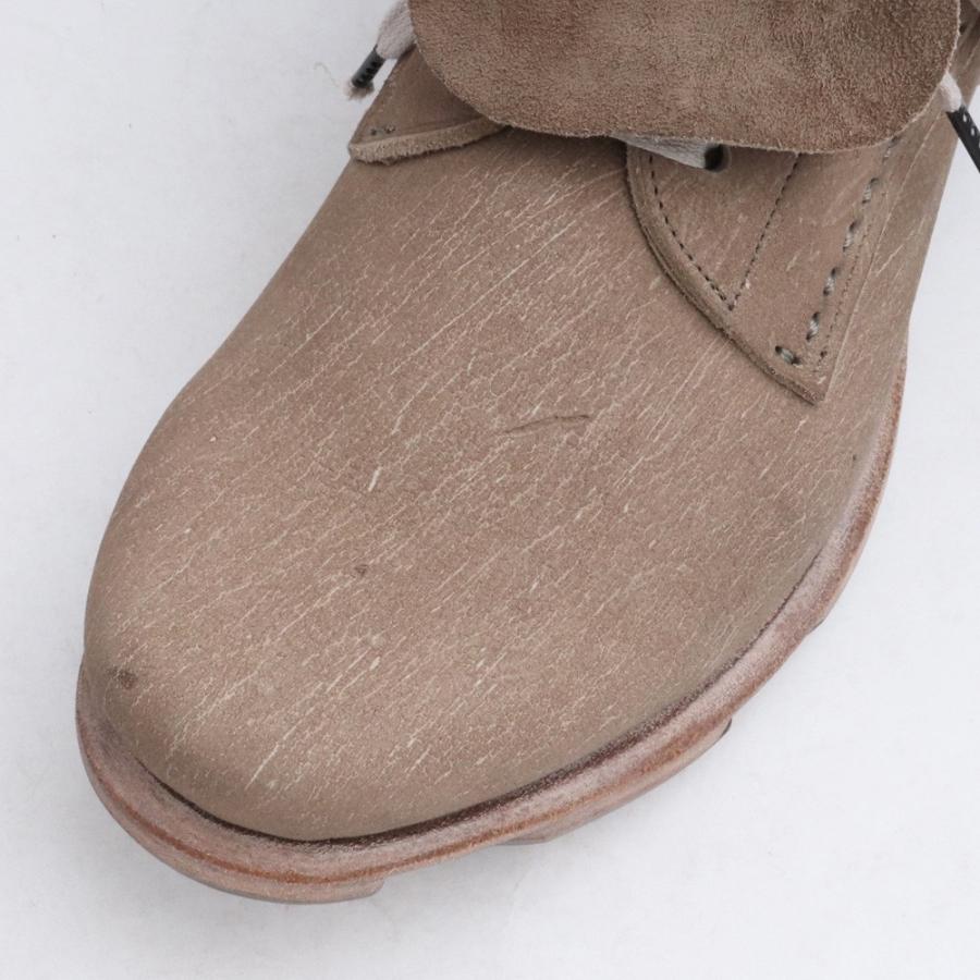 27cm相当 DEVOA Ankle Shoes KUDU Leather サイズ42 ホワイトグレー FW 