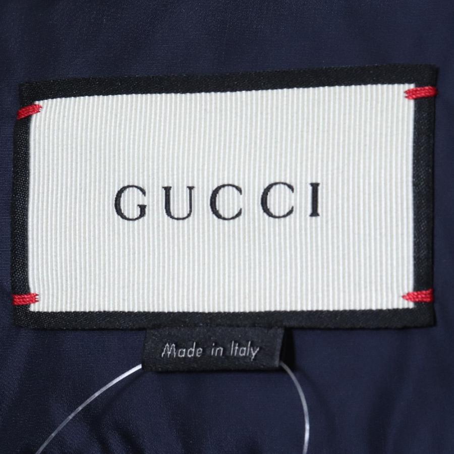 GUCCI スネークワッペンダウンジャケット サイズ44 ネイビー GUCCI スネークワッペンダウンジャケット サイズ44 ネイビー