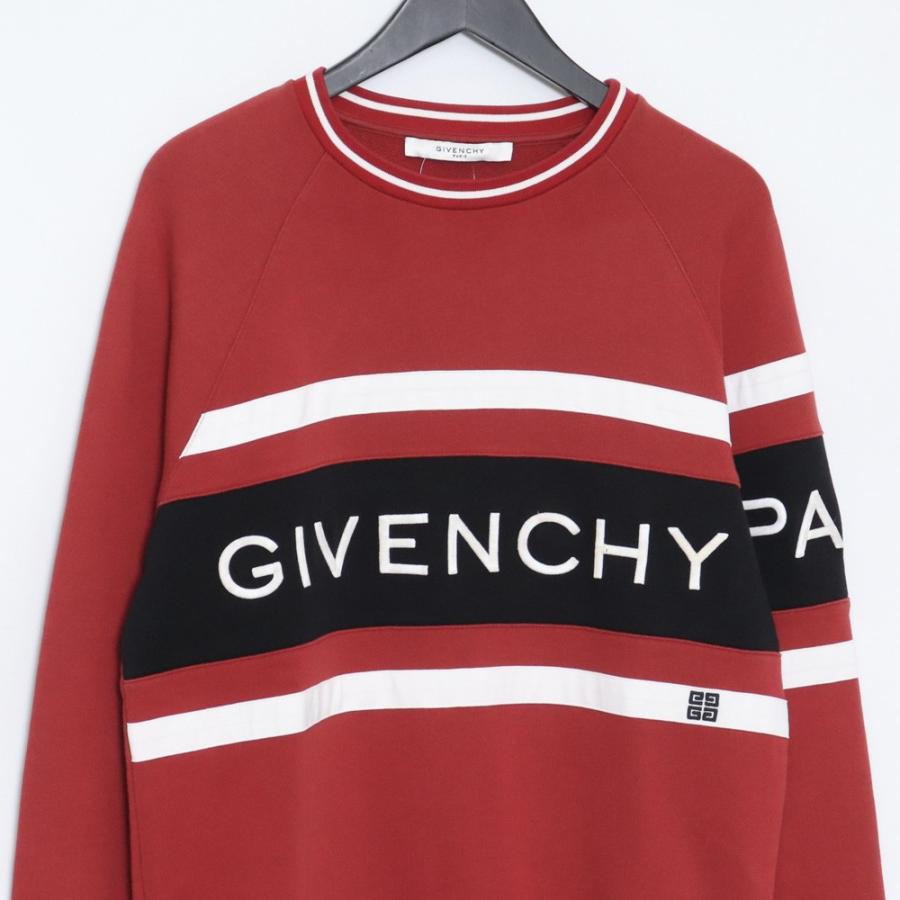 GIVENCHY ロゴ刺繍クルーネックスウェットトレーナー XSサイズ GIVENCHY ロゴ刺繍クルーネックスウェットトレーナー XSサイズ