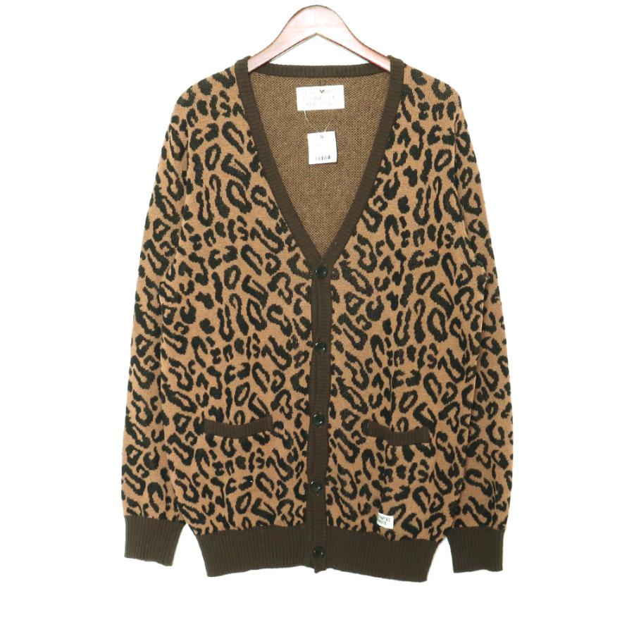 WACKO MARIA レオパードモヘアカーディガンワコマリア豹柄ニットヒョウ