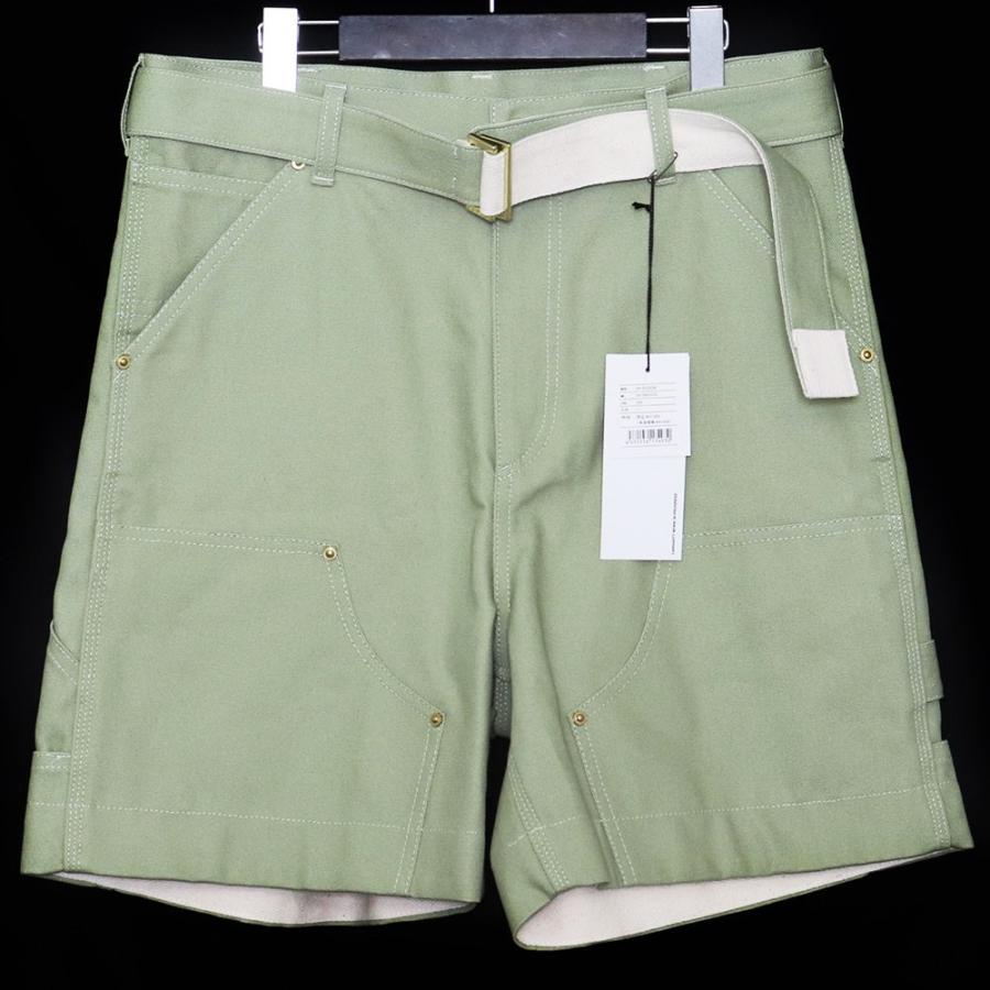 未使用 SACAI × CARHARTT WIP Duck Shorts サイズ1 カーキ 2403392M サカイ カーハートダブリ