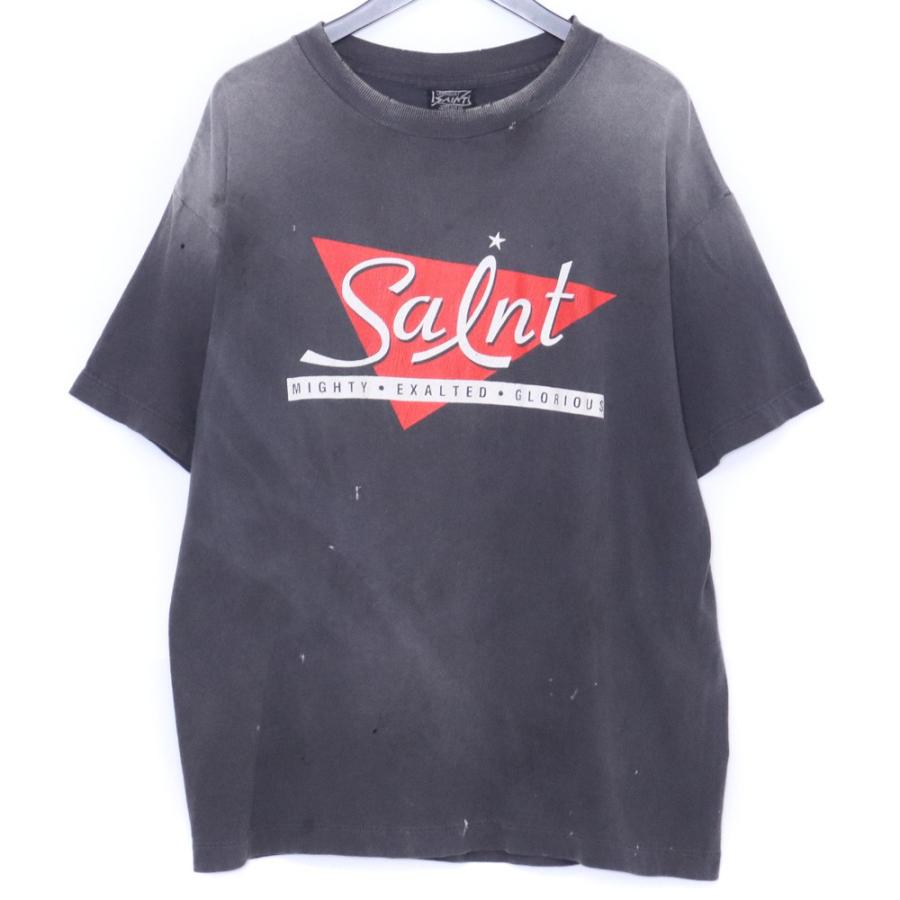 SAINT MICHAEL MIGHTY SS TEE Mサイズ ブラック SM-HR1-0000-006