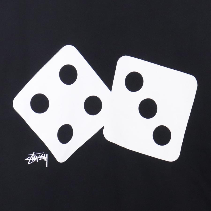 未使用 STUSSY TWO DICE 50-50 CREW XLサイズ ブラック