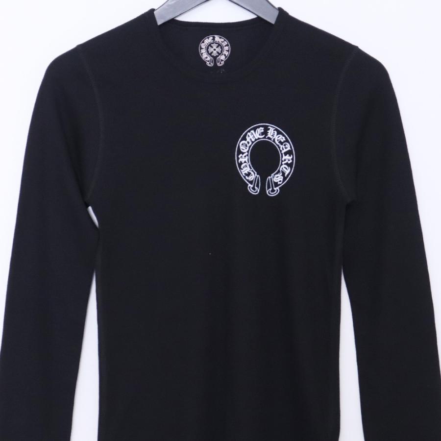CHROME HEARTS ロンT サーマル CHプラス ホースシュー 黒 XS CHROME HEARTS レディース ホースシューCHプラスプリントサーマル