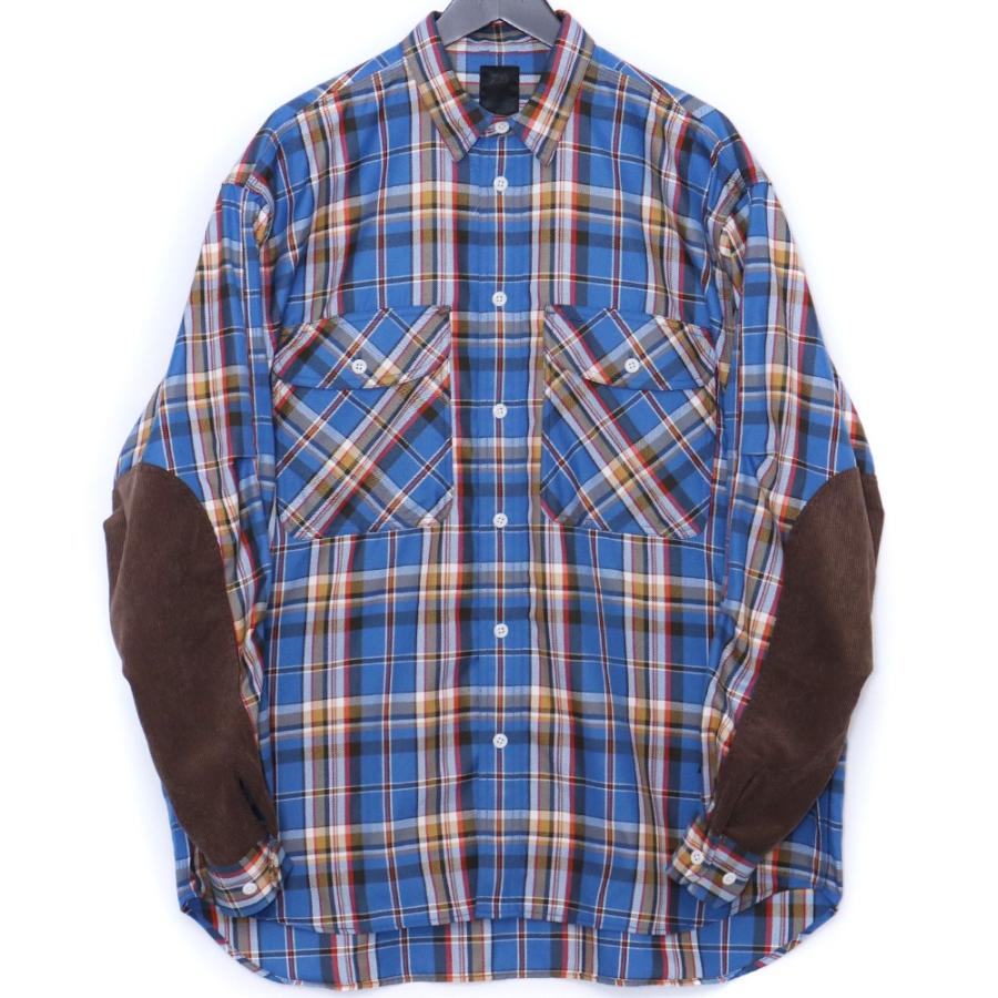 DAIWA PIER39 TECH ELBOW PATCH WORK SHIRTS FLANNEL PLAIDS Mサイズ