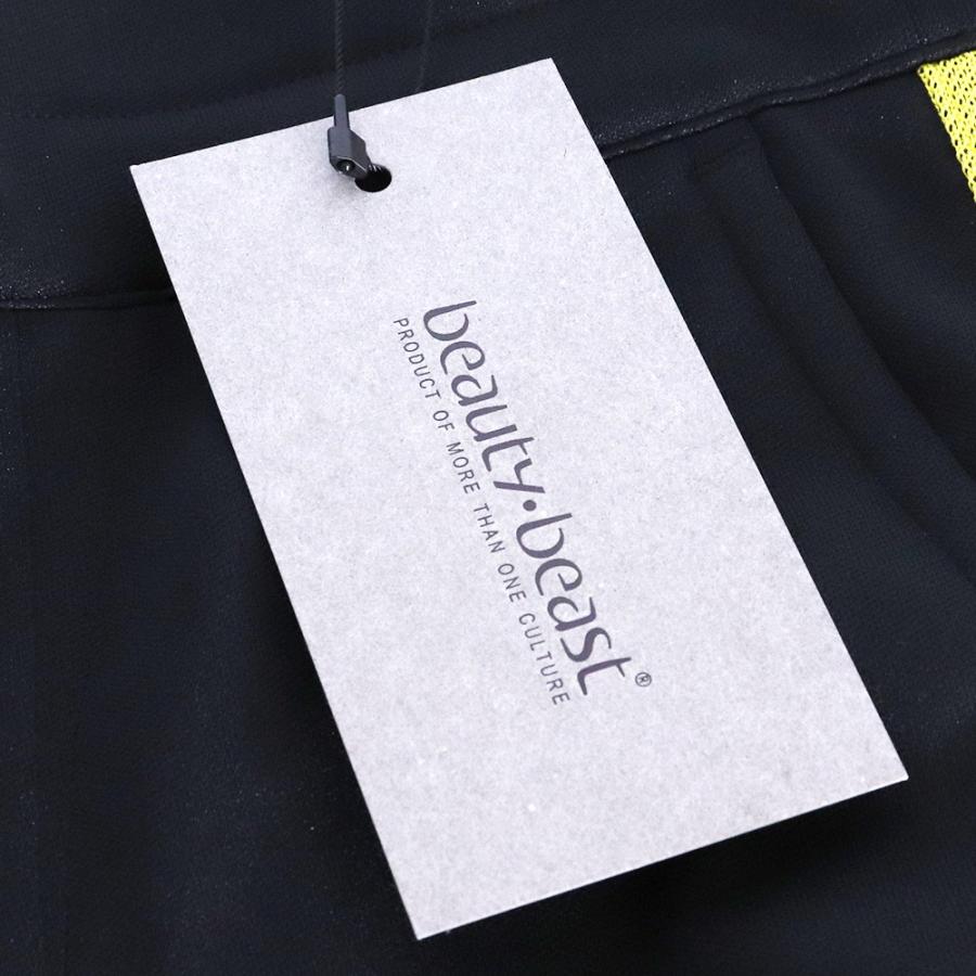未使用 BEAUTY BEAST SARUEL TRACK HALF PANTS Mサイズ ブラック イエロー bb-72001 ビューティビースト サルエルトラック ハーフパンツ CAUTION KEEP OUT |  | 09