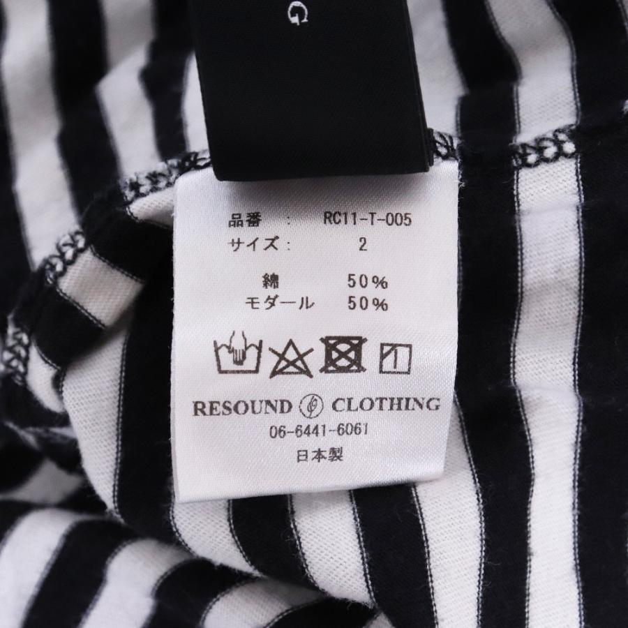 RESOUND CLOTHING LOOSE LAYERED TEE サイズ2 ブラック RC11-T-005 リ 