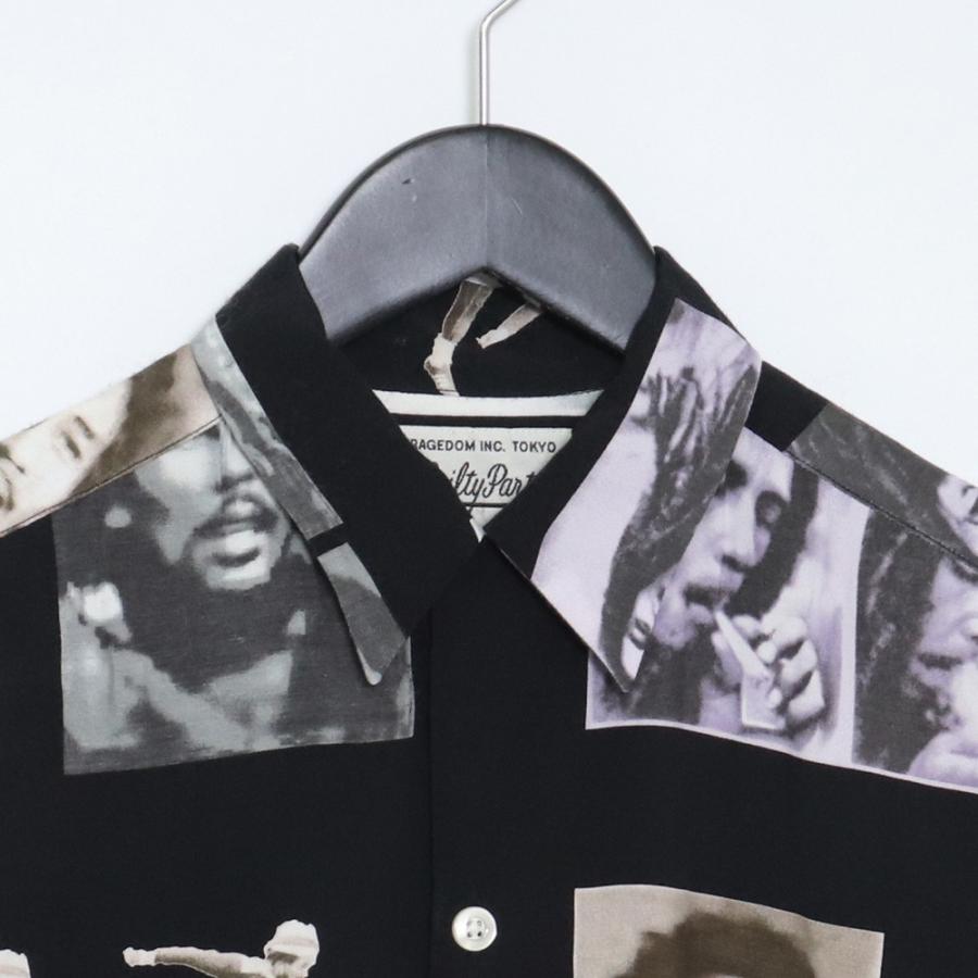 WACKO MARIA BOB MARLEY S/S HAWAIIAN SHIRT Sサイズ ブラック 
