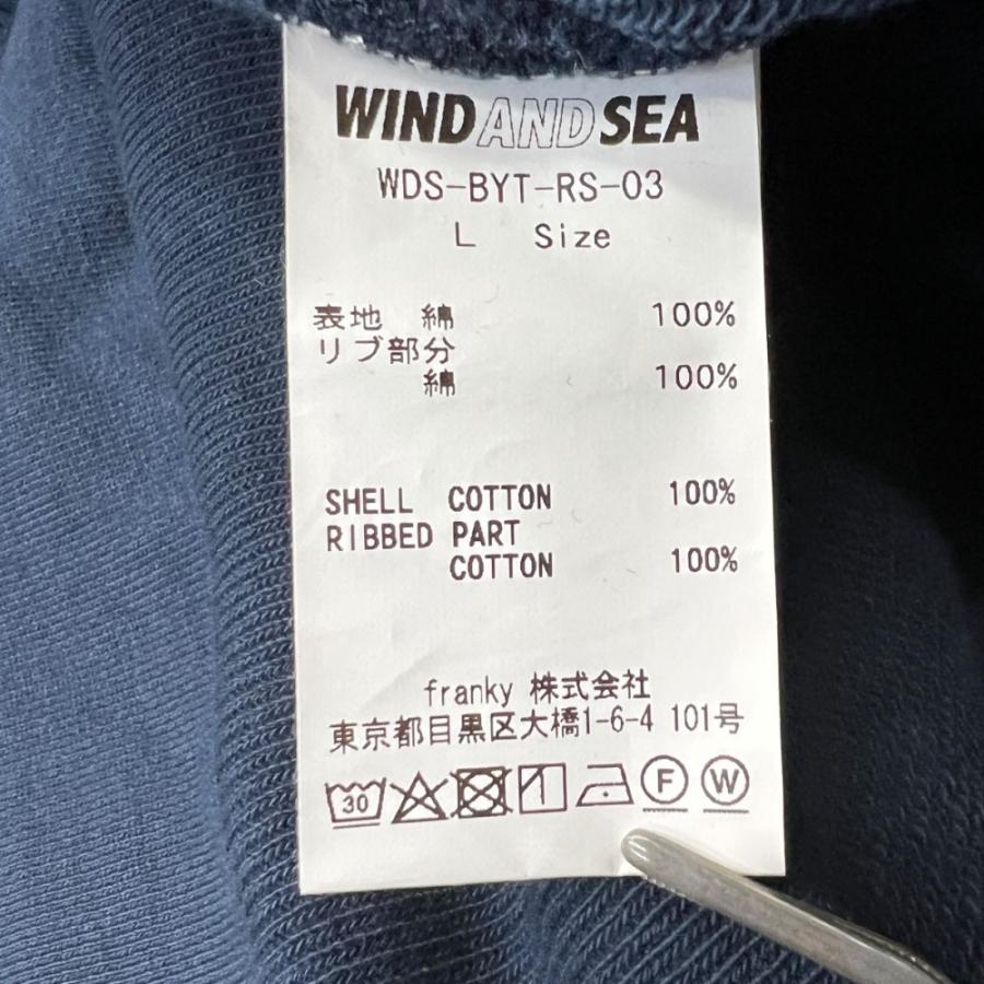 WIND AND SEA BEYOUTH-S-Hoodie パーカー Lサイズ ネイビー WDS-BYT-RS
