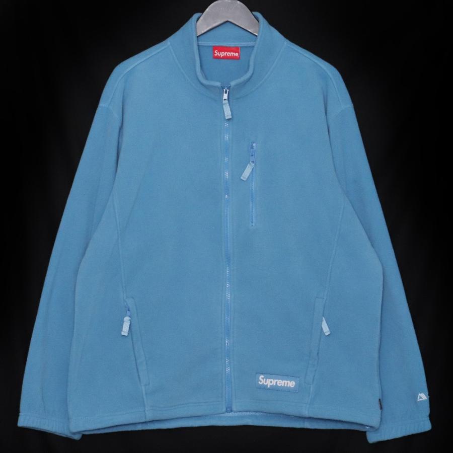 SUPREME Polartec Zip Jacket Lサイズ ブルー シュプリーム ポーラ  