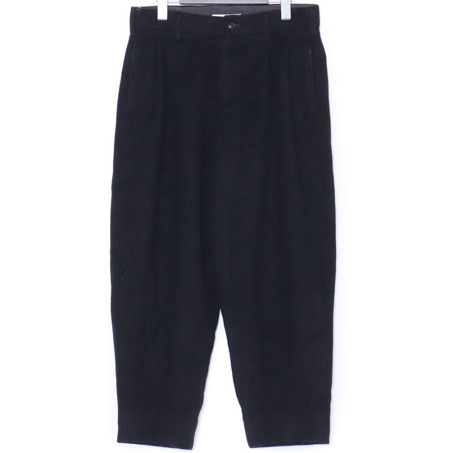 パンツ DOUBLE PLEATED TROUSERS MARKA DOUBLE PLEATED TROUSERS サイズ1 ブラック M17C-02PT02C マーカ