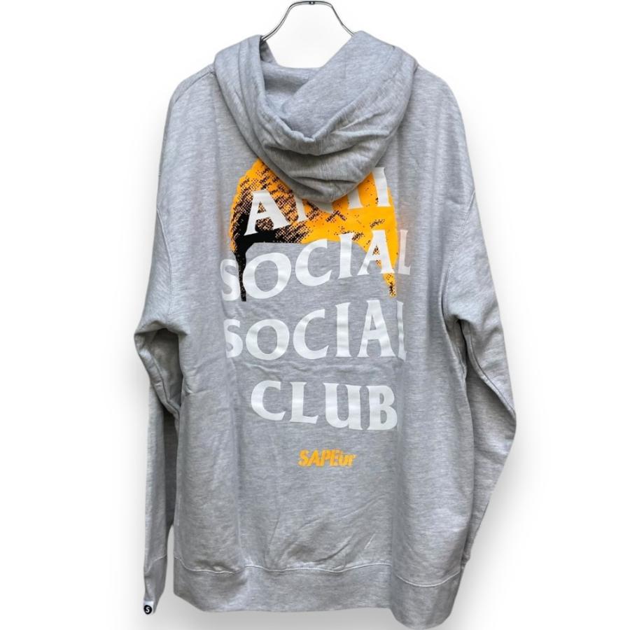 SAPEUR × ANTI SOCIAL SOCIAL CLUB ARIGATO HOODIE プリントパーカー フーディー XLサイズ グレー A0022-307 サプール アンチソーシャルソーシャルクラブ｜graiz｜02