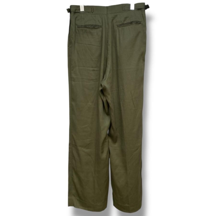 NEAT スラックス パンツ サイズ46 カーキ オリーブ ニート : GRAIZ