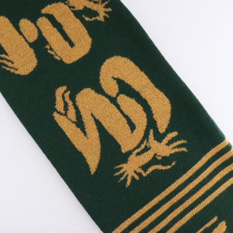 Sasquatchfabrix. / EASTEND DRAGON FONT GAME SCARF/ウール/GRN/総柄/24aw-goa-007 未使用 SASQUATCHFABRIX. EASTEND DRAGON FONT GAME SCARF グリーン
