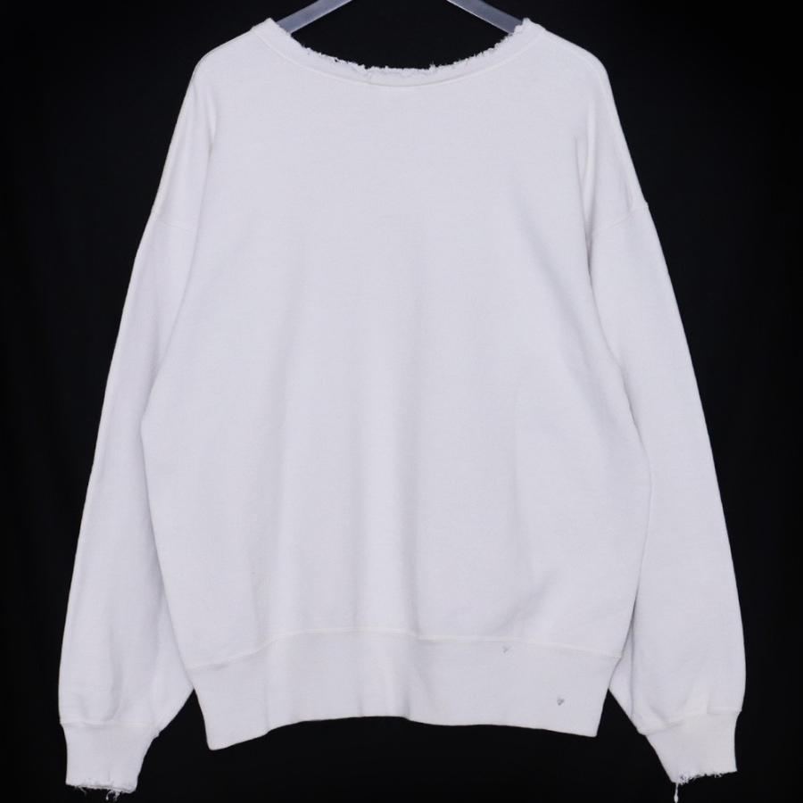 SAINT MICHAEL BJ CREW NECK SWEAT YOUNG WHITE Lサイズ ホワイト SM