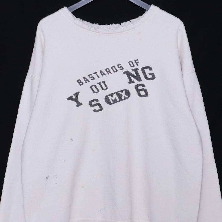 SAINT MICHAEL BJ CREW NECK SWEAT YOUNG WHITE Lサイズ ホワイト SM