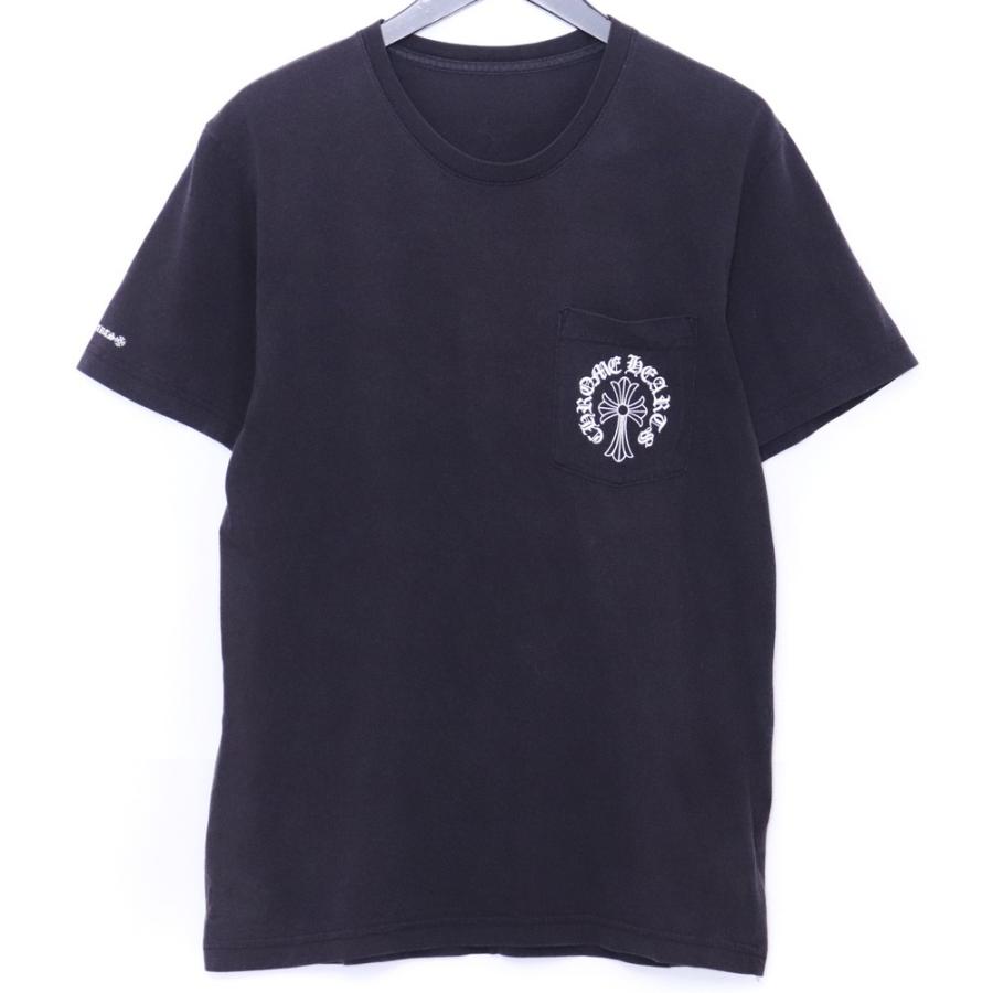 CHROME HEARTS ヘアリークロス&ホースシュー ポケットTシャツ Mサイズ