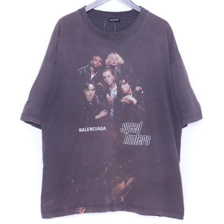 BALENCIAGA スピードハンターズ グラフィック Tシャツ ブラック XS BALENCIAGA スピードハンターズ プリント Tシャツ XLサイズ ブラック