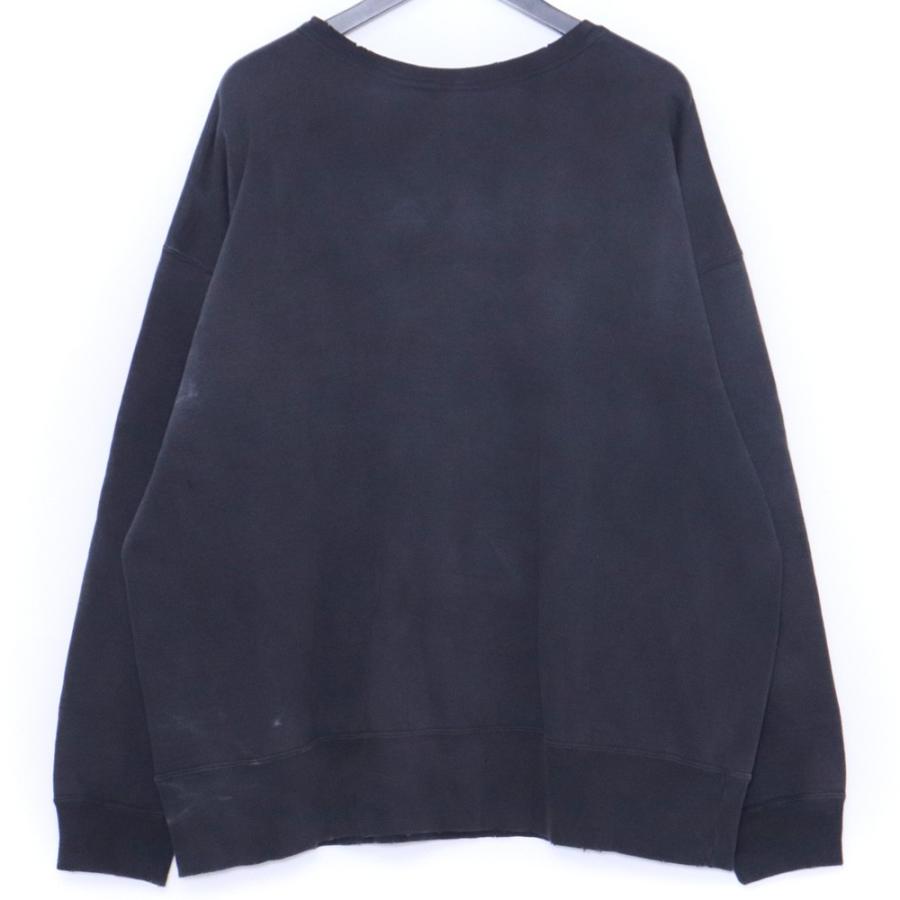 SAINT MICHAEL CREW NECK SWEAT THE DEVIANT XLサイズ ブラック SM-HR8