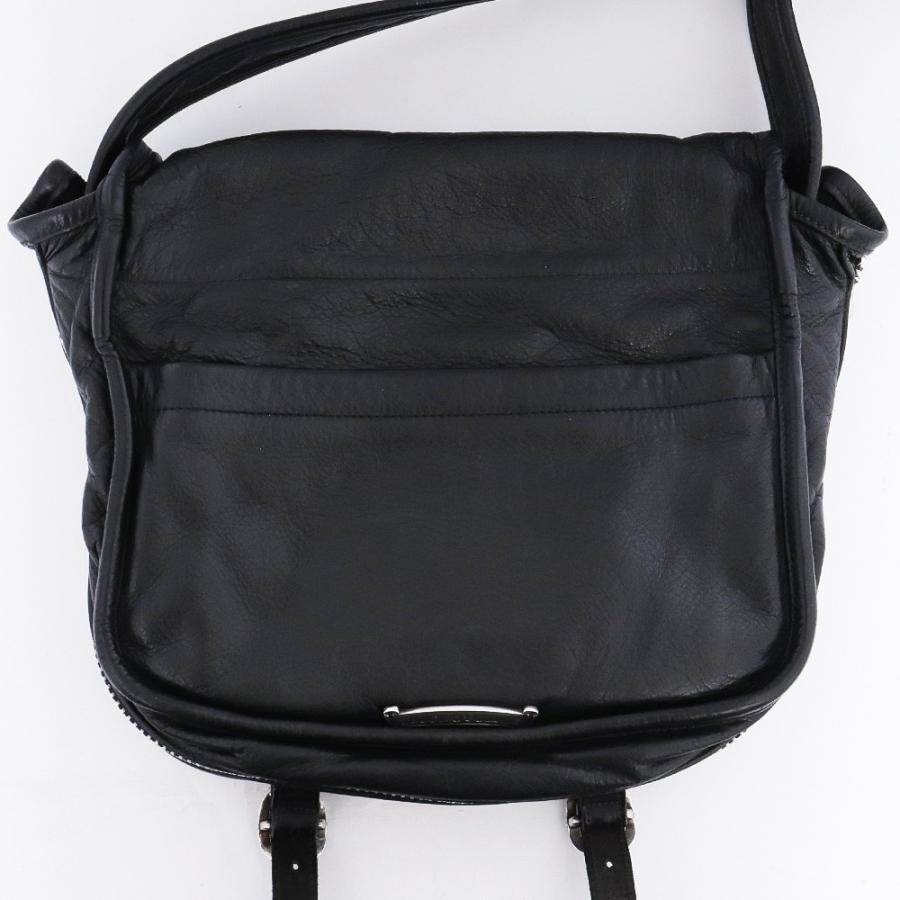 CHROME HEARTS ソフトショルダーバッグ タイニー ブラックレザー
