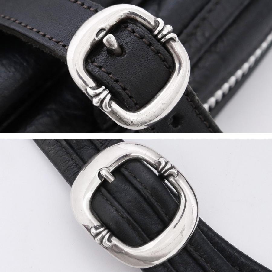 CHROME HEARTS ソフトショルダーバッグ タイニー ブラックレザー