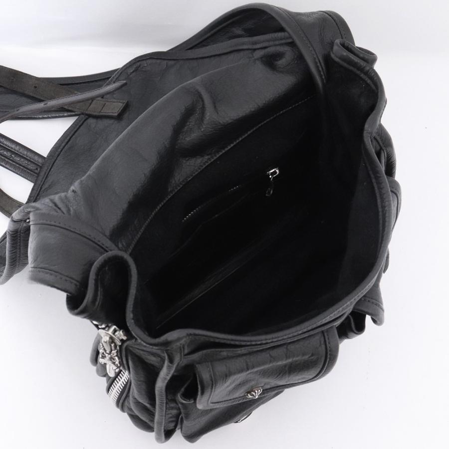 CHROME HEARTS ソフトショルダーバッグ タイニー ブラックレザー 