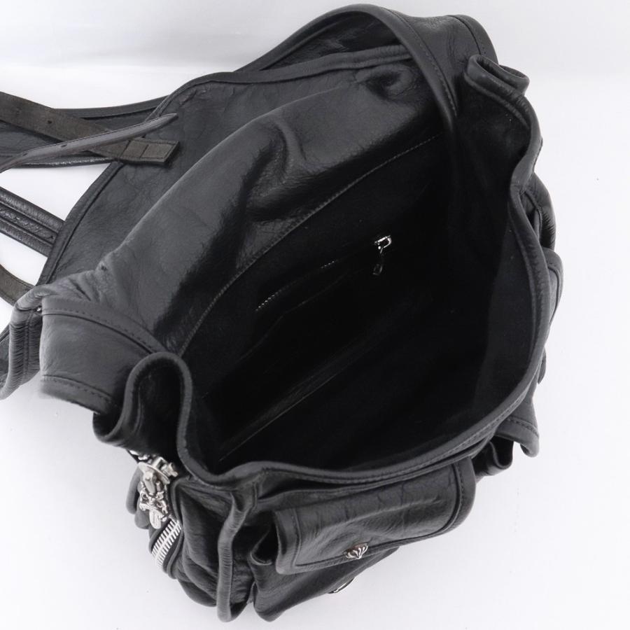 CHROME HEARTS ソフトショルダーバッグ タイニー ブラックレザー