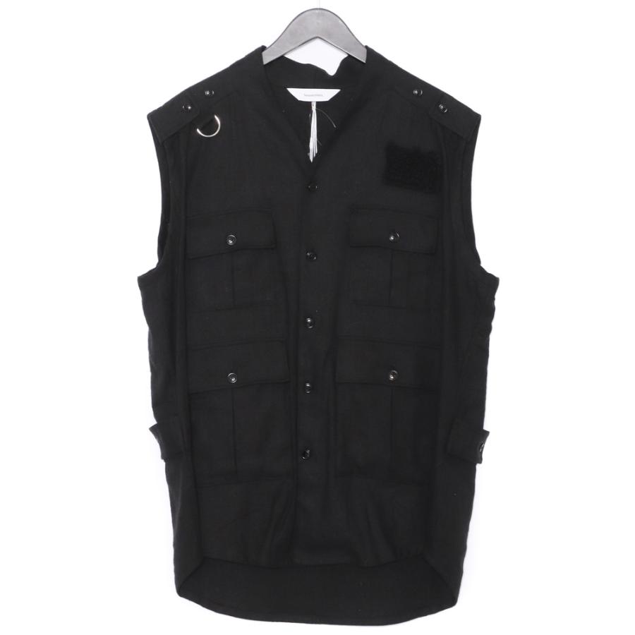 未使用 SASQUATCHFABRIX 23AW NO SLEEVE SHIRT Mサイズ ブラック 23AW