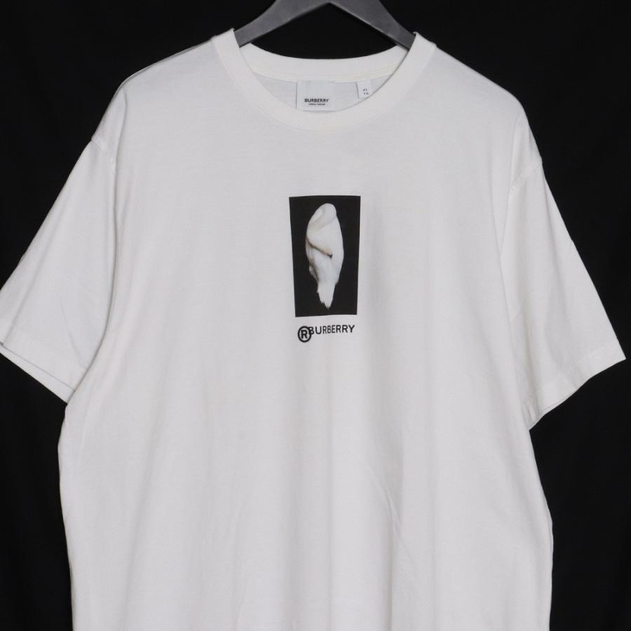 BURBERRY スワンロゴTシャツ XLサイズ ホワイト 4563793 バーバリー 