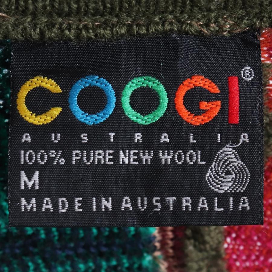COOGI ウールカーディガン Mサイズ COOGI 3Dニットカーディガン Mサイズ クージー wool knit cardigan