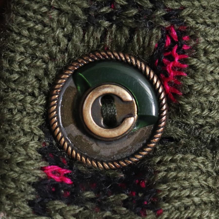 COOGI 3Dニットカーディガン Mサイズ クージー wool knit cardigan